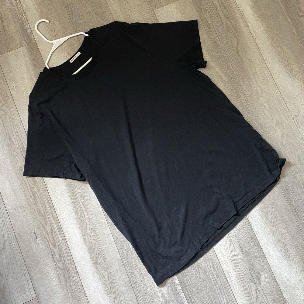 Marine Layer Tshirt supima cotton modal short sleeve mens Black (xlarge) basic
